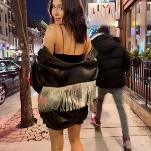 COPY - Rhinestone leather jacket